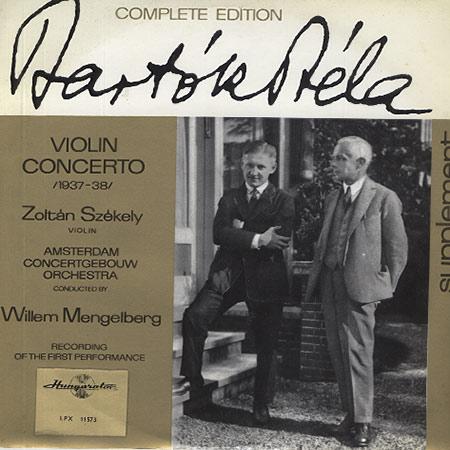 Szekely, Amsterdam Concertgebouw Orchestra - Bartok: Violin Concerto