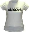   - Long Live Analog Shirt/ Women's X-Large Short Sleeve/ Cream -  Shirts