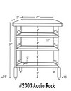 Billy Bags - #2303 Audio Rack -  Equipment Rack
