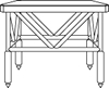 Billy Bags - #2323 Square Amp Stand -  Amplifier Stand