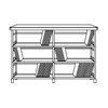 Billy Bags - #3650 LP Storage Rack -  Media Storage