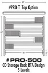 Billy Bags - Pro-500 CD Storage Rack -  Media Storage