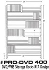 Billy Bags - Pro-400 DVD Storage Rack -  Media Storage