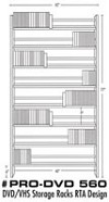 Billy Bags - Pro-560 DVD Storage Rack -  Media Storage