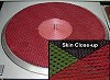 Extreme Phono - Donut None Felt Mat with Green Skin  -  Record Mats and Clamps