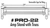 Billy Bags - Tri-Pro 22 Amp Stand  with Truss -  Amplifier Stand