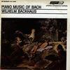 Wilhelm Backhaus - Piano Music Of Bach -  Preowned Vinyl Record