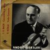 Andre Gertler - Bach: Violin Concerto in A minor etc. -  Preowned Vinyl Record