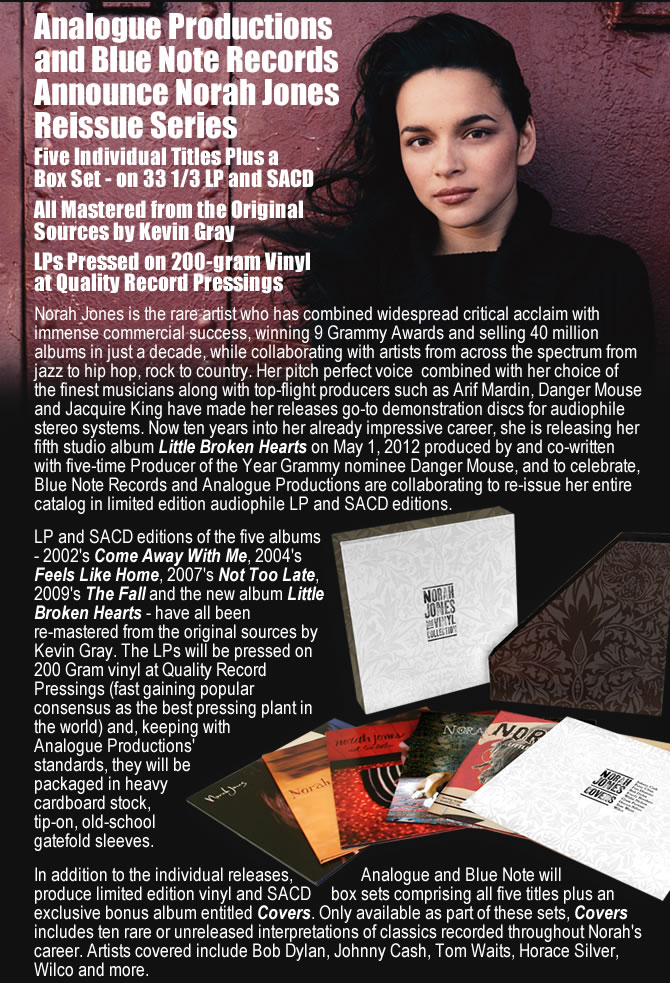 Norah Jones On Analogue Productions|Acoustic Sounds