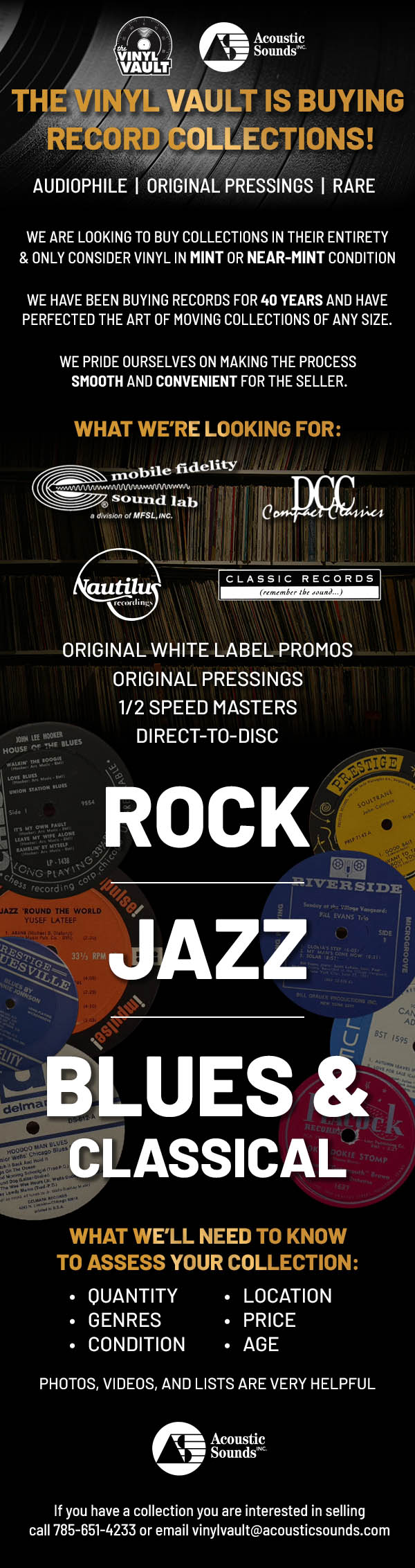 Acoustic Sounds Wants to Buy Your Record Collection!