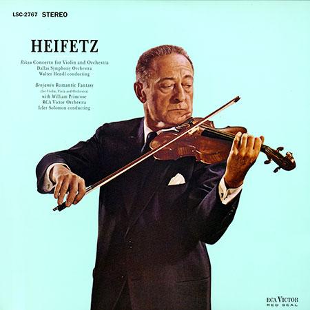 Pfeiffer, Chase & Heifetz - Rozsa: Violin Concerto/ Benjamin: Romantic Fantasy/ Heifetz, violin