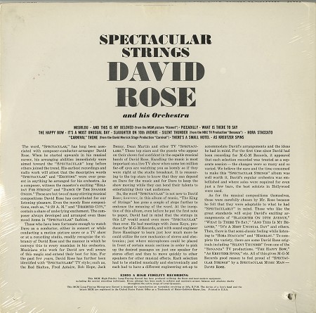 David Rose - Spectacular Strings
