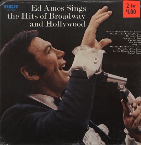 Ed Ames - Ed Ames Sings The Hits Of Broadway And Hollywood