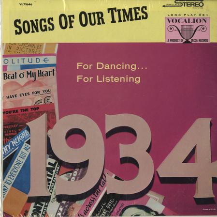 Bob Grant and His Orchestra - Songs Of Our Time 1934