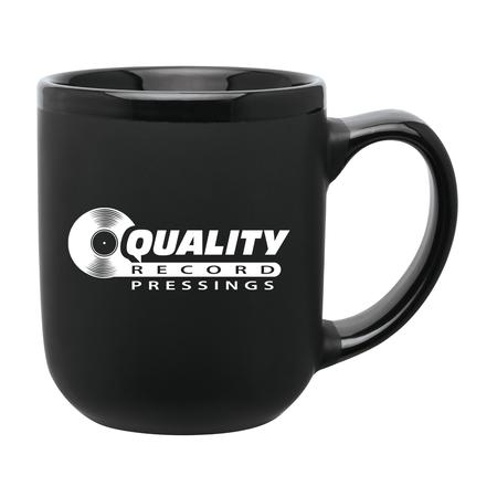Quality Record Pressings - Black Matte/Gloss Black QRP Coffee Mug