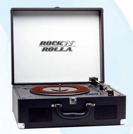 Rock 'N' Rolla - Premium Portable Briefcase Turntable and CD Player with Bluetooth