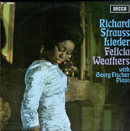 Richard Straus Lieder, Felicia Weathers, Georg Fischer - Felicia Weathers