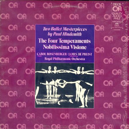 Carol Rosenberger, James De Preist, Royal Philharmonic Orchestra - Hindemith: The Four Temperaments / Nobilissima Visione
