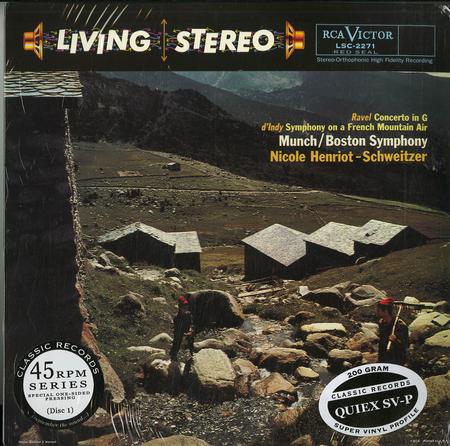 Henriot-Schweitzer, Munch, Boston Symphony Orchestra - Ravel: Concerto in G--d'Indy: Symphony on a French Mountain Air