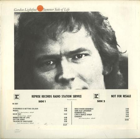 Gordon Lightfoot - Summer Side Of Life