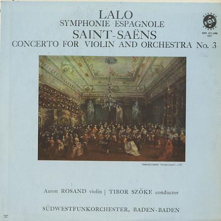 Rosand, Szoke, Sudwestfunkorchester - Lalo: Symphonie Espagnole etc.