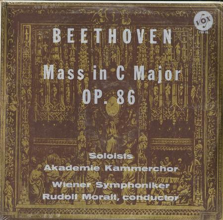 Akademie, Kammerchor, Moralt, Wiener Symphoniker - Beethoven: Mass in Cmaj Op. 86