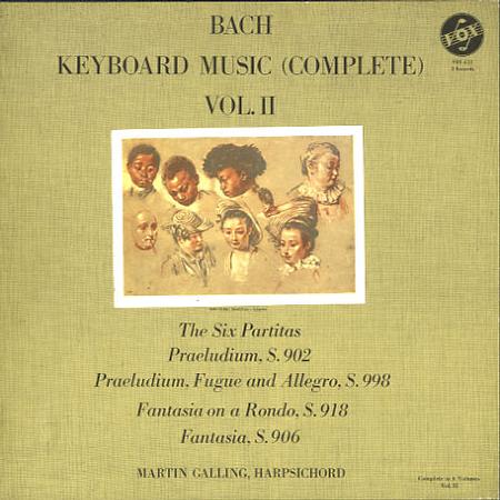 Martin Galling - Bach: Keyboard Music Vol. II