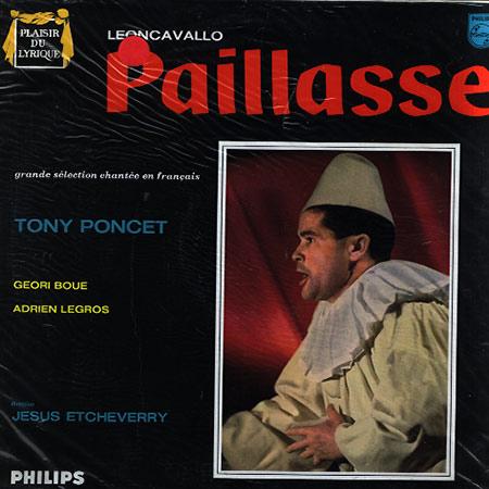 Poncet, Etcheverry, Grand Orchestre Symphonique - Leoncavallo: Paillasse