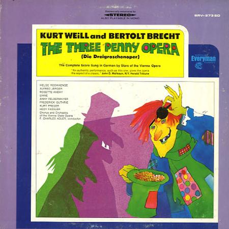 Roswaenge, Adler, Chorus and Orchestra of the Vienna State Opera - Weill-Brecht: Three Penny Opera 