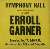 Erroll Garner - Symphony Hall Concert -  180 Gram Vinyl Record