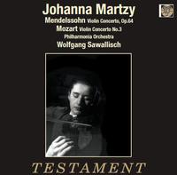 Johanna Martzy - Mendelssohn:  Violin Concerto, Op.64 / Mozart:  Violin Concerto No.3 / Philharmonia Orchestra