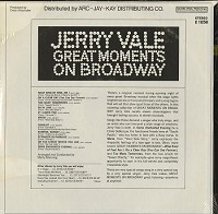 Jerry Vale - Great Moments On Broadway
