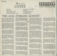 Jack Sterling Quintet - Music From Gypsy