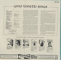 Gino Tonetti - Gino Tonetti Sings
