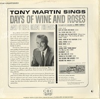 Tony Martin - Tony Martin Sings Days Of Wine And Roses
