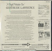 Gertrude Lawrence - 'A Bright Particular Star' -  Sealed Out-of-Print Vinyl Record