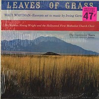 Dr. Wright and The Hollywood First Methodist Church Choir - Leaves Of Grass -  Sealed Out-of-Print Vinyl Record