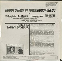 Buddy Greco - Buddy's Back In Town!