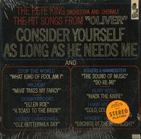 The Pete King Orchestra and Chorale - The Hit Songs From Oliver -  Sealed Out-of-Print Vinyl Record