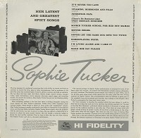 Sophie Tucker - Her Latest And Greatest Spicy Songs