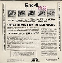 The Metropolitan Jazz Quartet - Great Themes From Foreign Movies