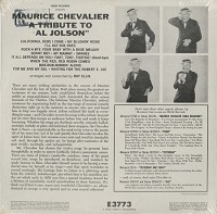 Maurice Chevalier - A Tribute To Al Jolson