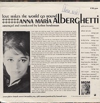 Anna Maria Alberghetti - Love Makes The World Go Round -  Sealed Out-of-Print Vinyl Record