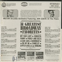 Milton Delugg - 51 Greatest Broadway Favorites -  Sealed Out-of-Print Vinyl Record