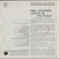 Emil Coleman - Lights Up The Plaza -  Sealed Out-of-Print Vinyl Record