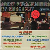 Various Artists - Great Personalities Of Broadway -  Sealed Out-of-Print Vinyl Record