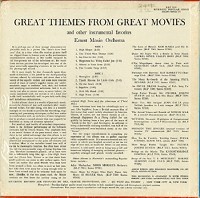 The Ernest Maxin Orchestra - Great Themes From Great Movies