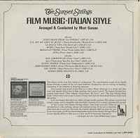 The Sunset Strings - Film Music-Italian Style