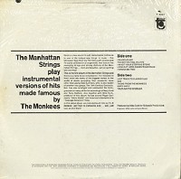 The Manhattan Pops Orchestra - The Manhattan Strings Play Instrumental Versions Of Hits Made Famous By The Monkees