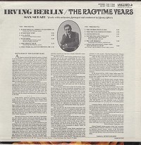 Irving Berlin - The Ragtime Years
